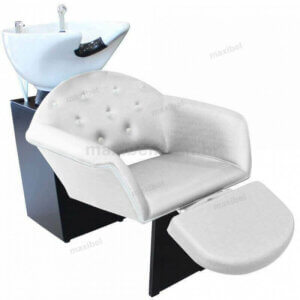 Lavatório de Cabeleireiro Isabela com Móvel em Louça e Relax - Branco-0
