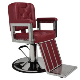 Cadeira de Barbeiro DZ Barber Pro com Descanso de Pernas Móvel