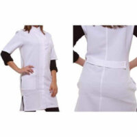 Jaleco Feminino Longo com Manga Curta Greice 794