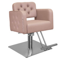 Cadeira de Corte de Cabelo Módena com Encosto Fixo - Base Quadrada