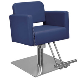 Cadeira de Corte de Cabelo Toscana com Encosto Fixo - Base Quadrada