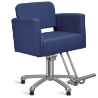 Cadeira de Corte de Cabelo Toscana com Encosto Fixo - Base Estrela