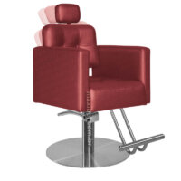 Cadeira para Salão Reclinável Milão - Base Redonda
