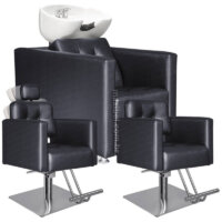 Kit de Salão de Beleza Triplo - Milão - Base Quadrada