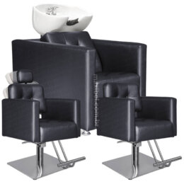 Kit de Salão de Beleza Triplo - Milão - Base Quadrada
