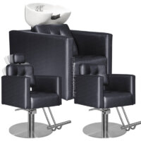 Kit de Salão de Beleza Triplo - Milão - Base Redonda