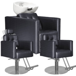 Kit de Salão de Beleza Triplo - Milão - Base Redonda