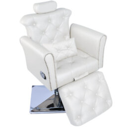 Cadeira de Maquiagem Lya com Relax e Base Quadrada e Almofada