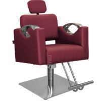 Cadeira para Salão Reclinável Arezzo - Base Quadrada