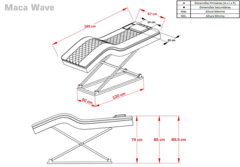 Desenho Técnico Maca Wave