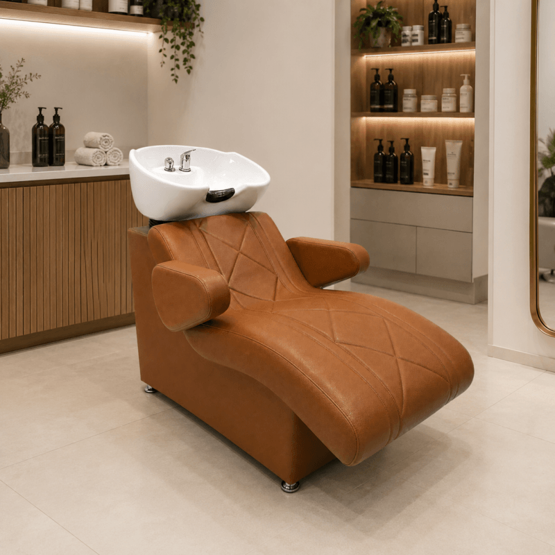 Lavatório para Terapia Capilar Lótus com Braços Móveis ambiente
