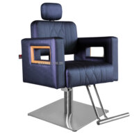 Cadeira para Salão Reclinável Stilo - Base Quadrada