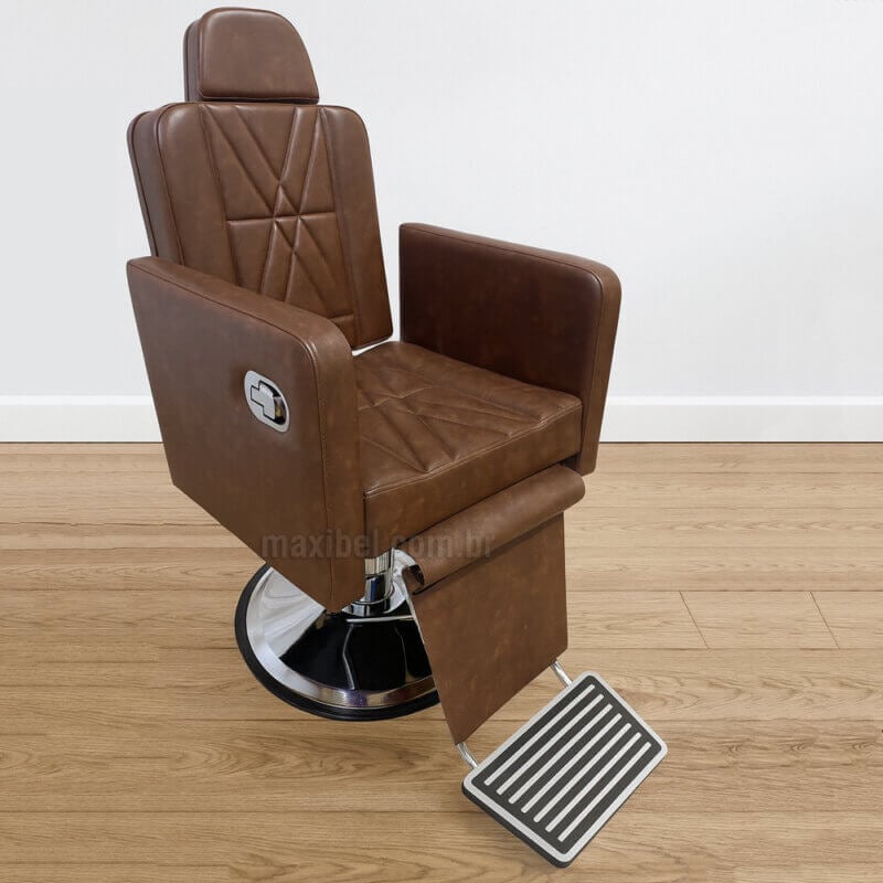 Poltrona Reclinável para Barbeiro Lótus