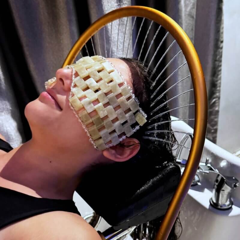 Ducha cascata arco para lavatório de cabelo