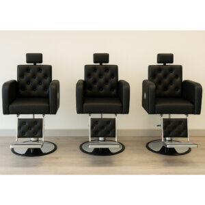 Kit com 3 Poltronas de Barbearia Tokyo