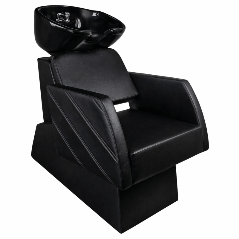 Lavatório de Barbeiro Black com Cuba de Fibra Lavatório de Barbeiro Black com Cuba de Fibra