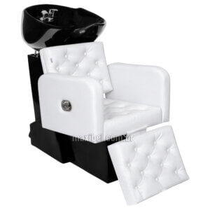 Lavatório Tokyo com Descanso de Pernas e Cuba em Porcelana