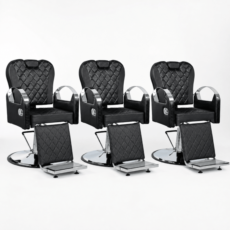 Kit com 3 Poltronas de Barbeiro Urano – Pronta Entrega Kit com 3 Poltronas de Barbeiro Urano – Pronta Entrega